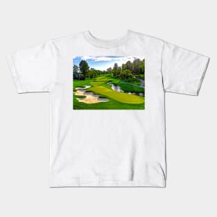 14th Hole at Muirfield Village Kids T-Shirt